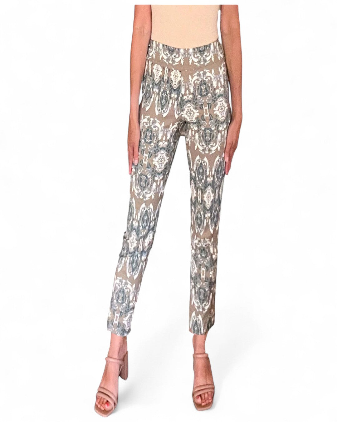 Krazy Larry P507 Pull on Pant - Taupe Mosaic TAUPE MOSAIC / 0 / P507