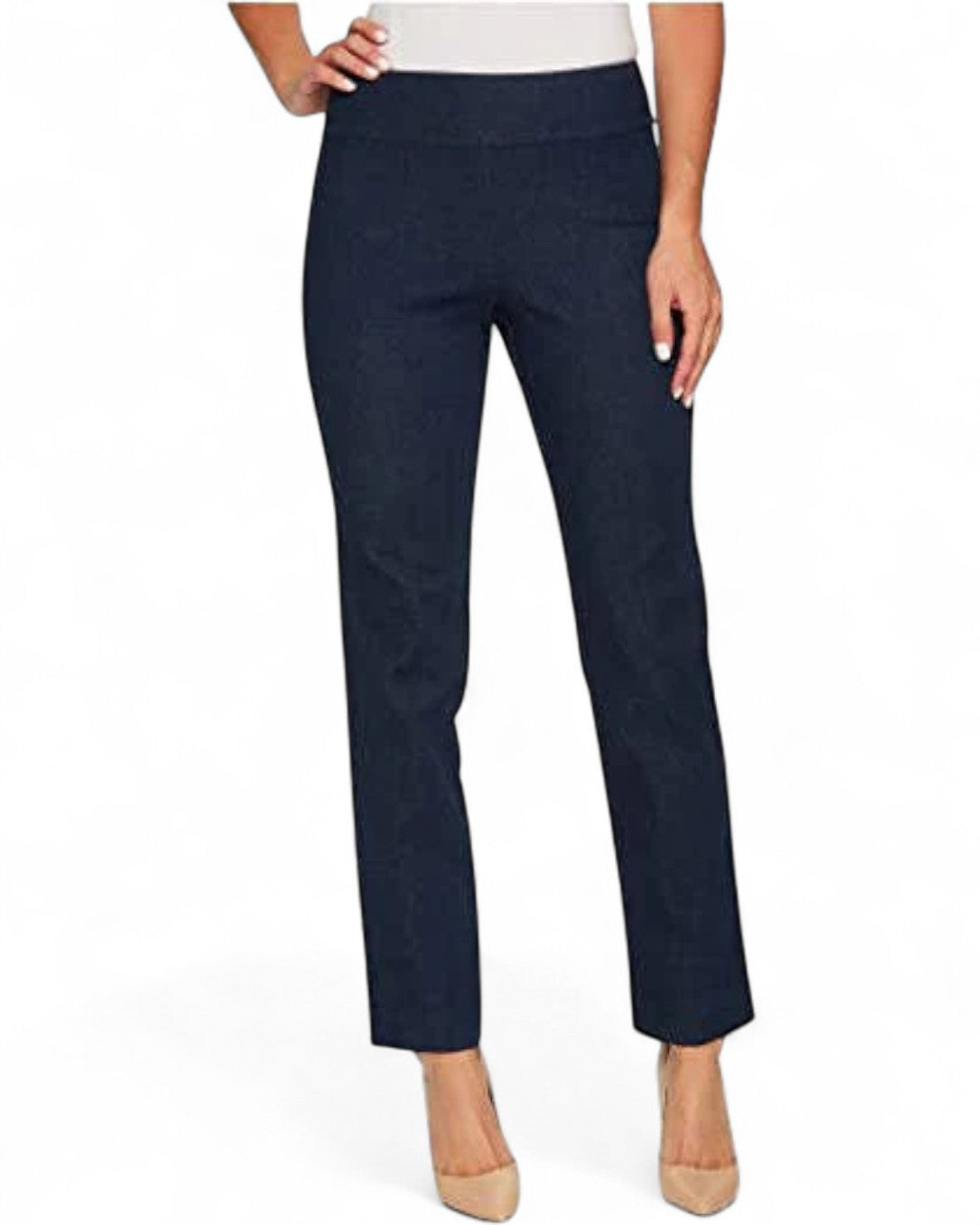 Krazy Larry P607 Denim Ankle Pant - Blue Denim BLUE DENIM / 0 / P607