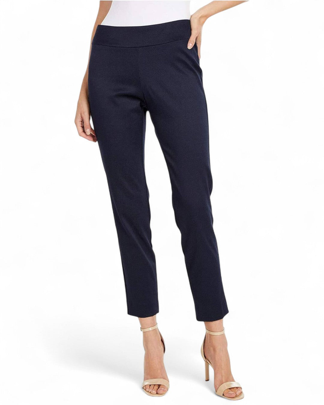 Krazy Larry P807 Pique  Ankle Pant - Navy NAVY / 0 / P807
